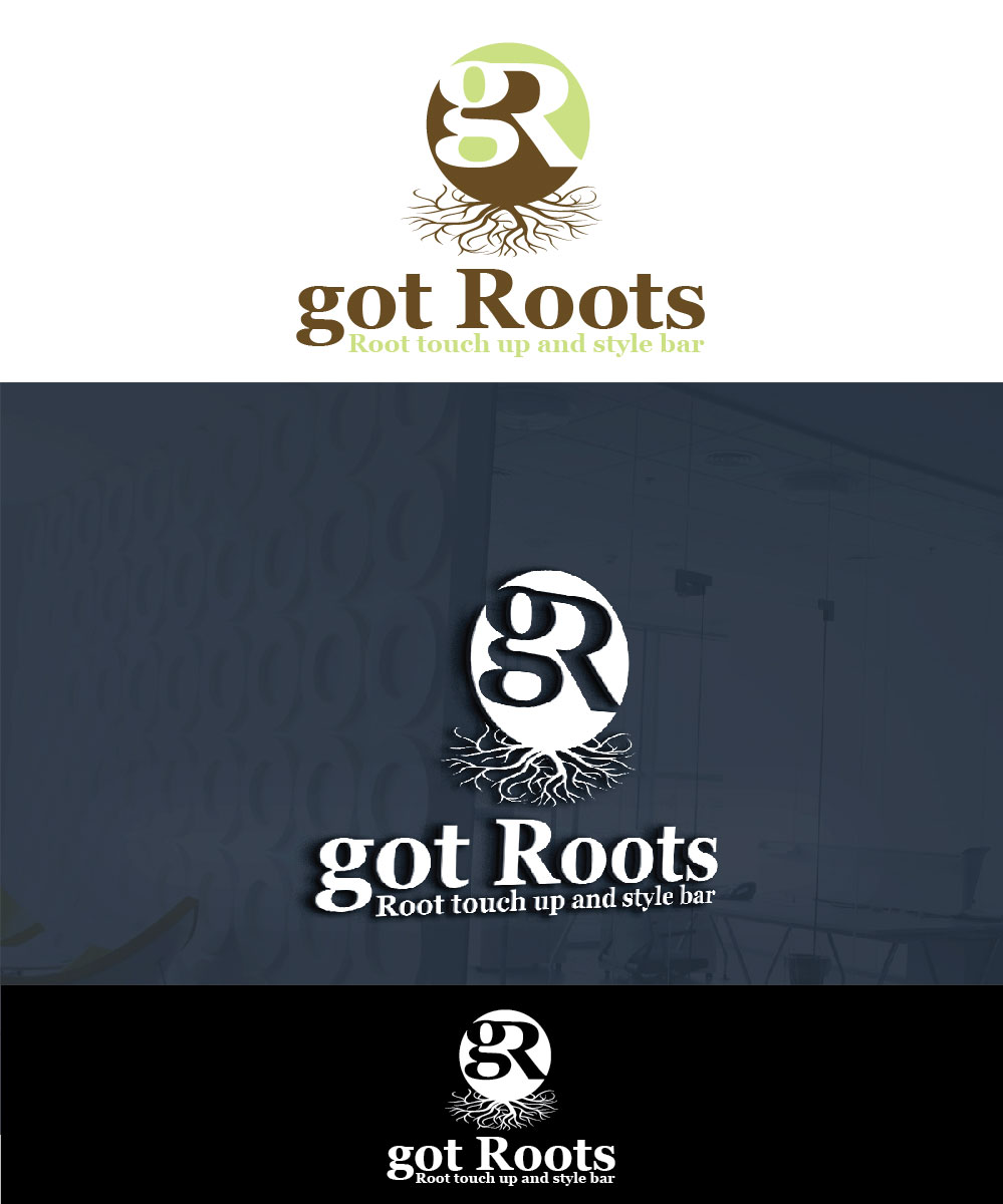 Logo Design by joliau for got Roots: Root touch up and style bar | Design #15604390