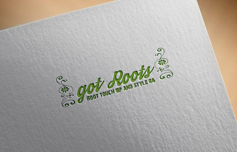 Logo Design by mojibur1993 for got Roots: Root touch up and style bar | Design #15604574