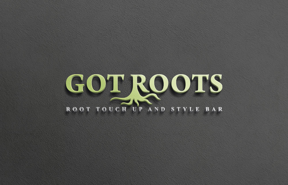 Logo Design by IconicEcho for got Roots: Root touch up and style bar | Design #15604470