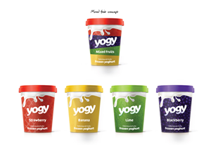 Logo and Package Design for a new Frozen Yoghurt Brand
