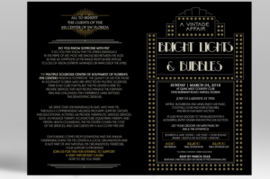 MS Center of SW Florida 2018 Gala invitation | Diseño de Invitación por Luniere Designs