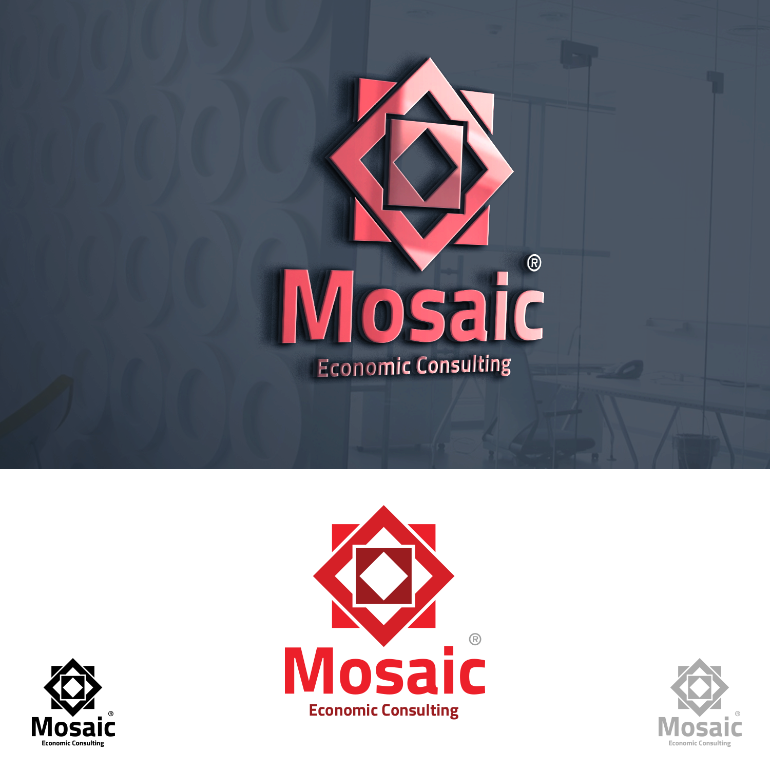 Logo Design by Hsi Graphics for Mosaic Economic Consulting | Design #15598987
