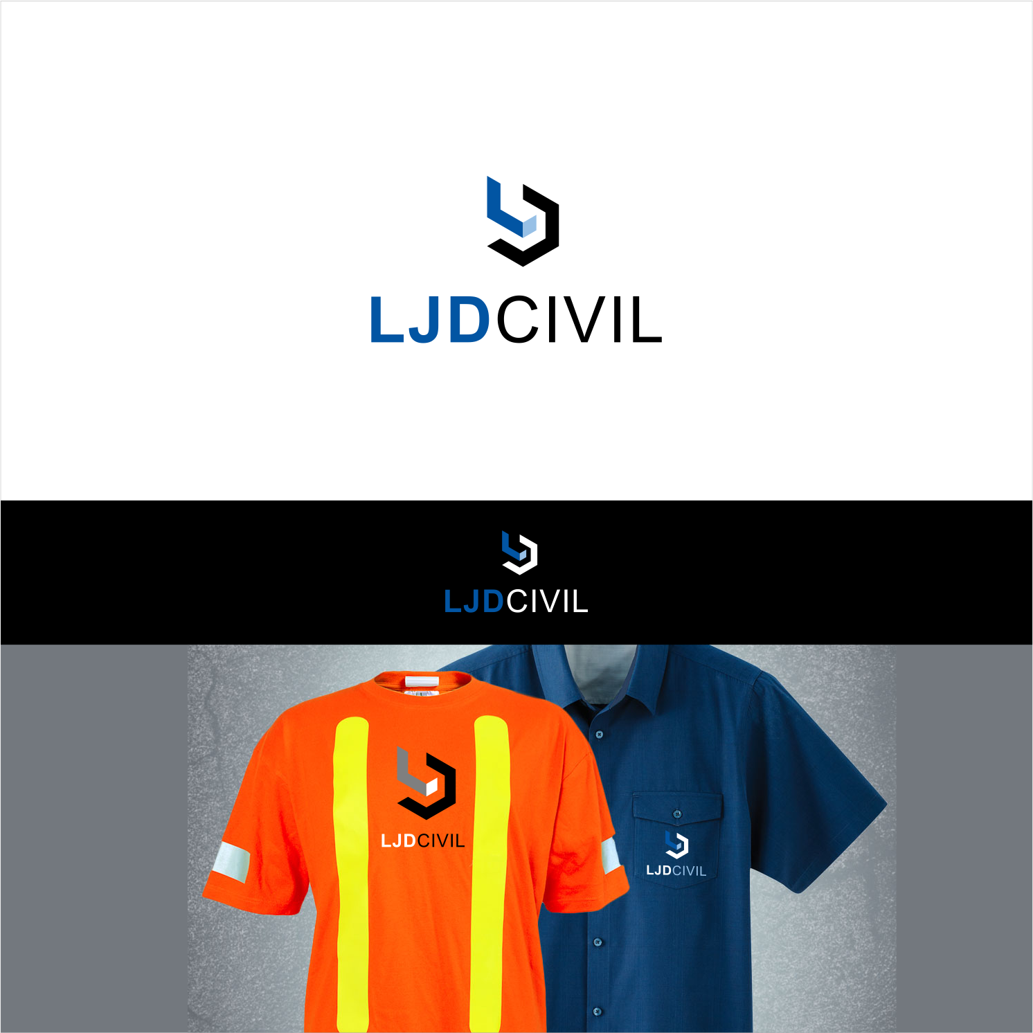 Logo Design by kolevvp for LJD Civil | Design #15634437