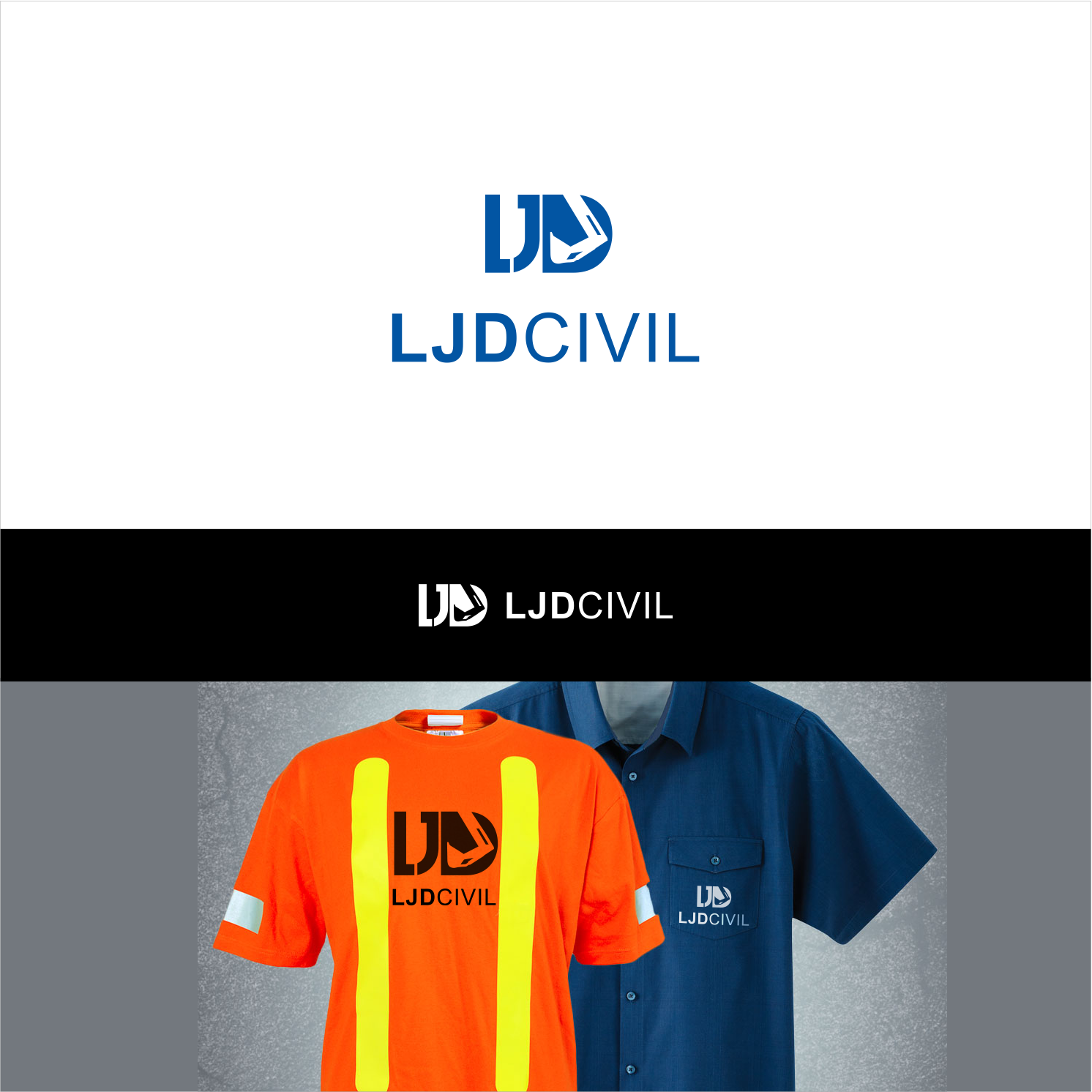 Logo Design by kolevvp for LJD Civil | Design #15634438