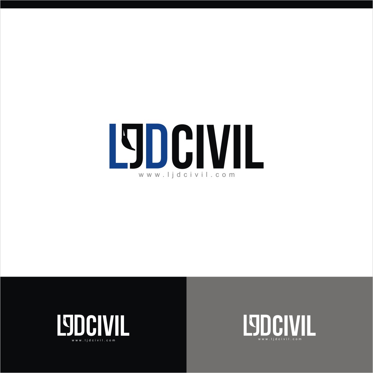 Logo Design by webeezine for LJD Civil | Design #15642074