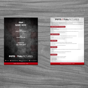 Brochure Design by debdesign for Potential Pictures Inc | Design: #15616038