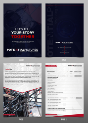 Brochure Design by SAI DESIGNS for Potential Pictures Inc | Design #15623227