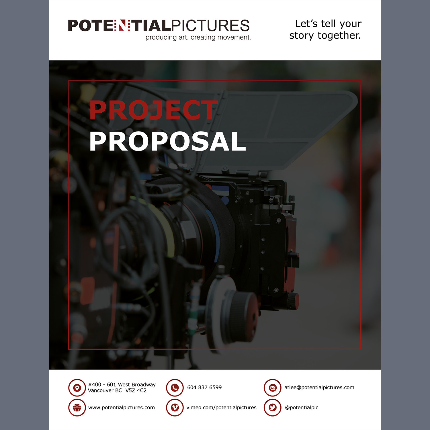 Brochure Design by pinterferenc86 for Potential Pictures Inc | Design #15705288