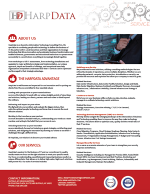 Corporate Capability Brochure for HarpData  | Flyer Design by vinz