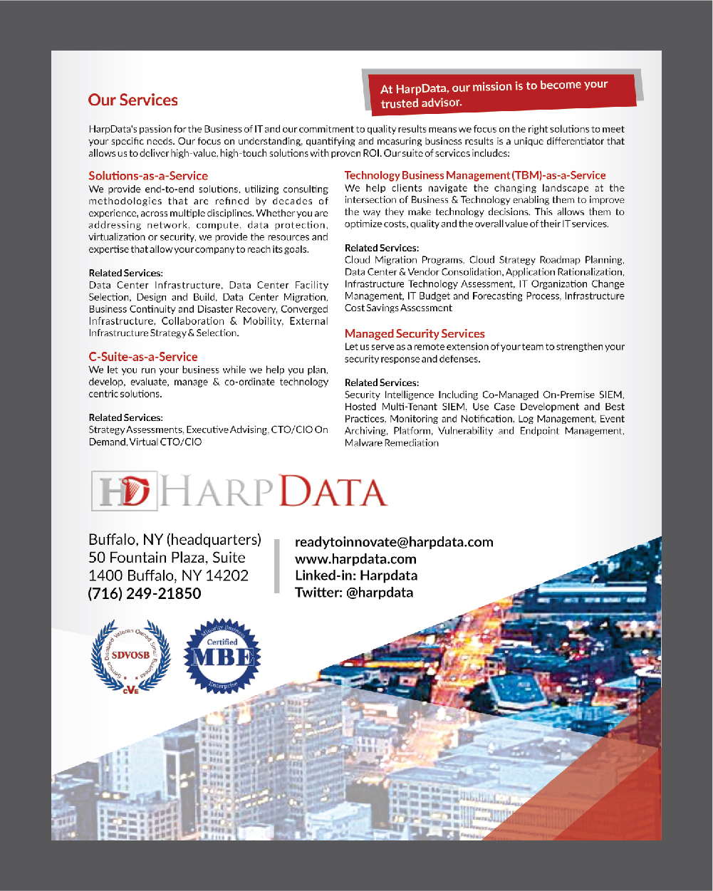 Flyer Design by Deziners Zone for HarpData | Design #16647132