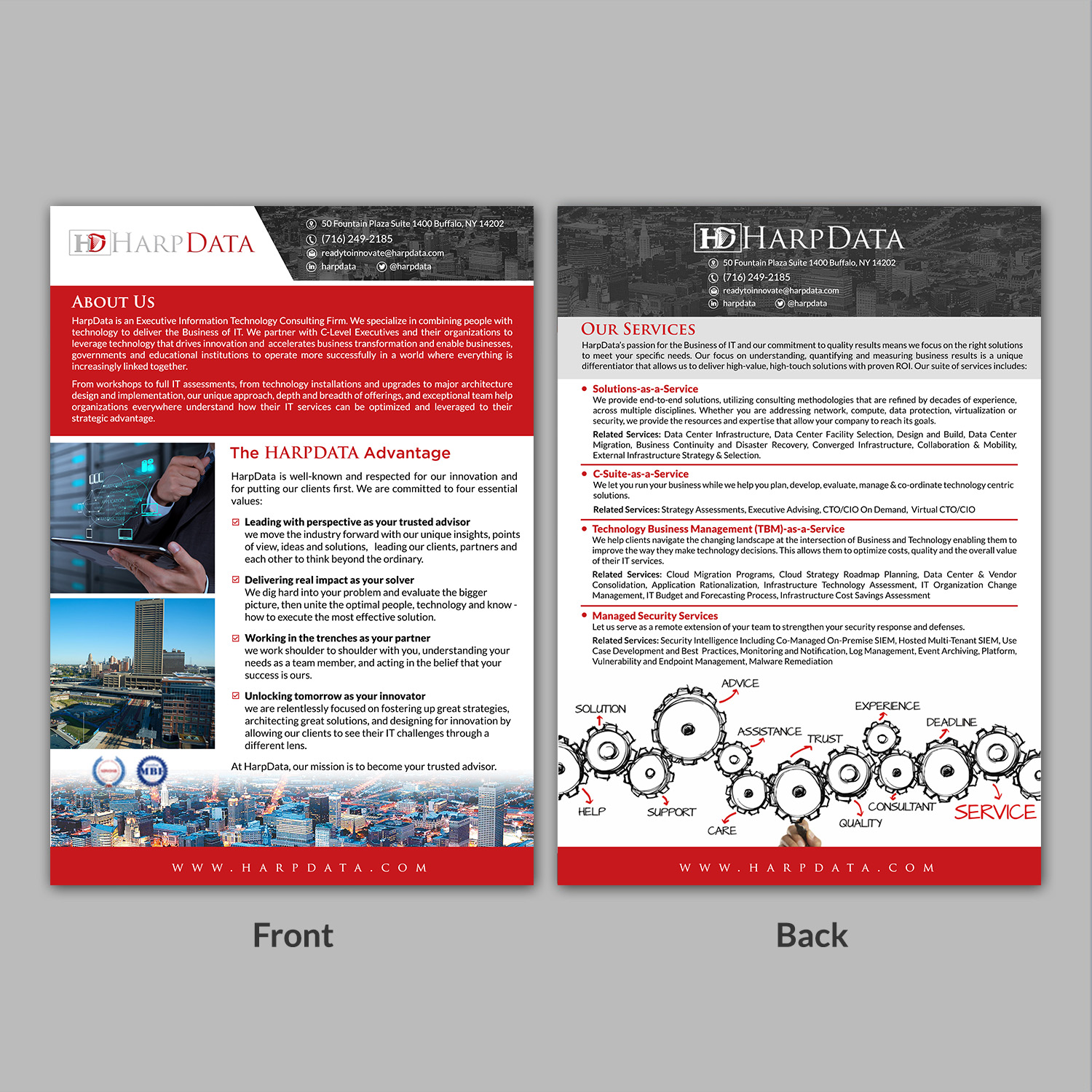 Flyer Design by aspiremedia for HarpData | Design #16648249