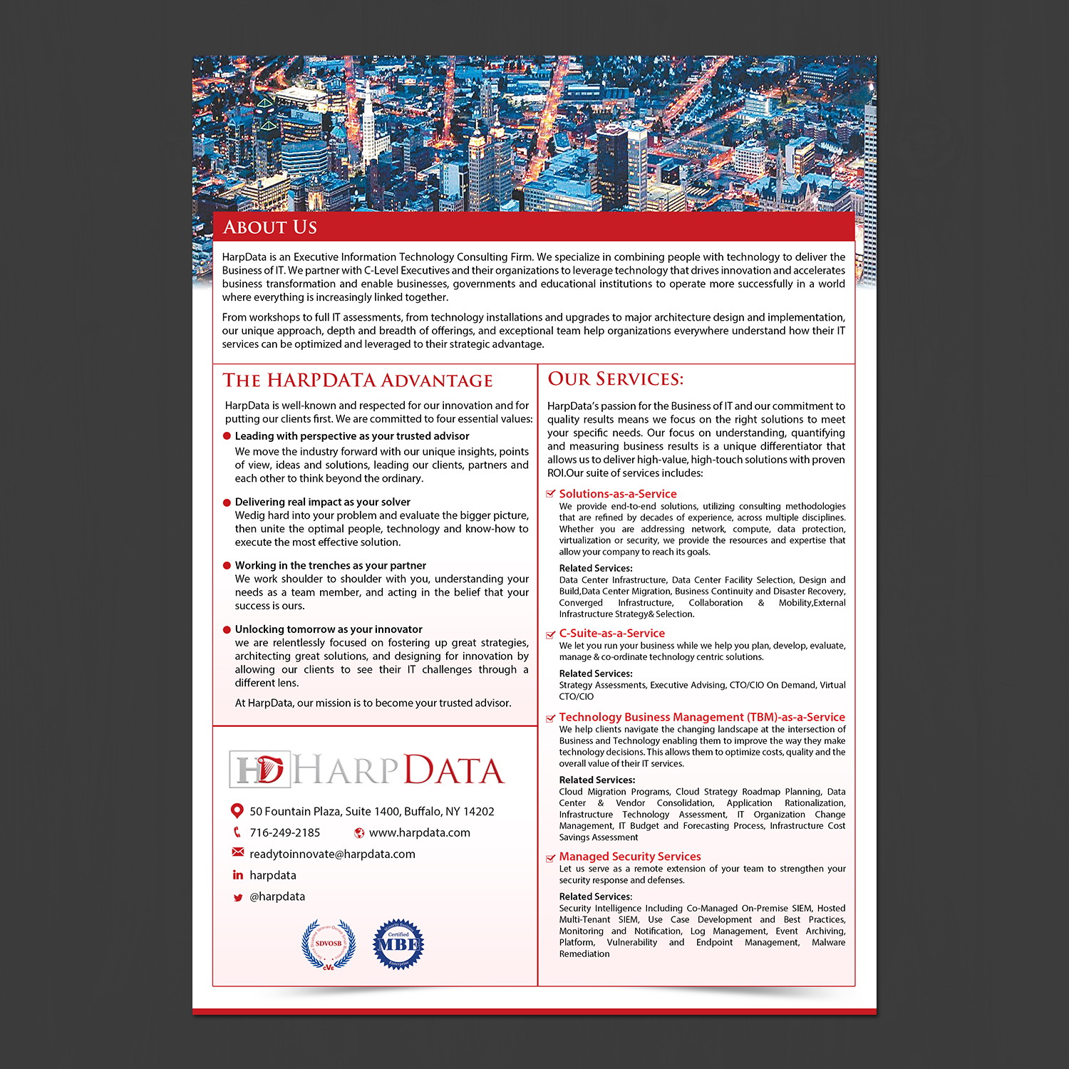 Flyer Design by Schöpfer for HarpData | Design #16644777