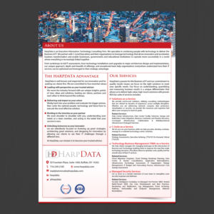 Corporate Capability Brochure for HarpData  | Flyer Design by Schöpfer