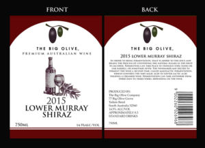 BIG OLIVE WINE LABEL DESIGN PROJECT | Verpackungs-Design von NILDesigns