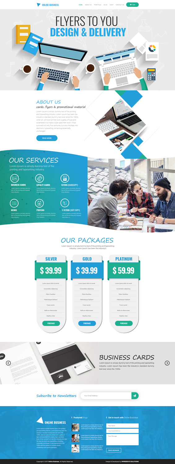 Web Design by Impressive Solutions for Flyers 2 U  | Design #15668768