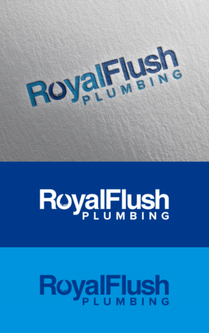 Logo Design by RCGraphics for Royal Flush Plumbing | Design #15619759