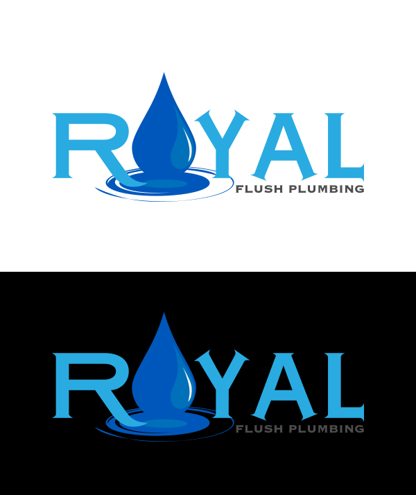 Logo Design by king solangi for Royal Flush Plumbing | Design #15612587