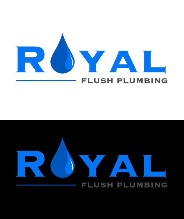 Logo Design by king solangi for Royal Flush Plumbing | Design #15612589