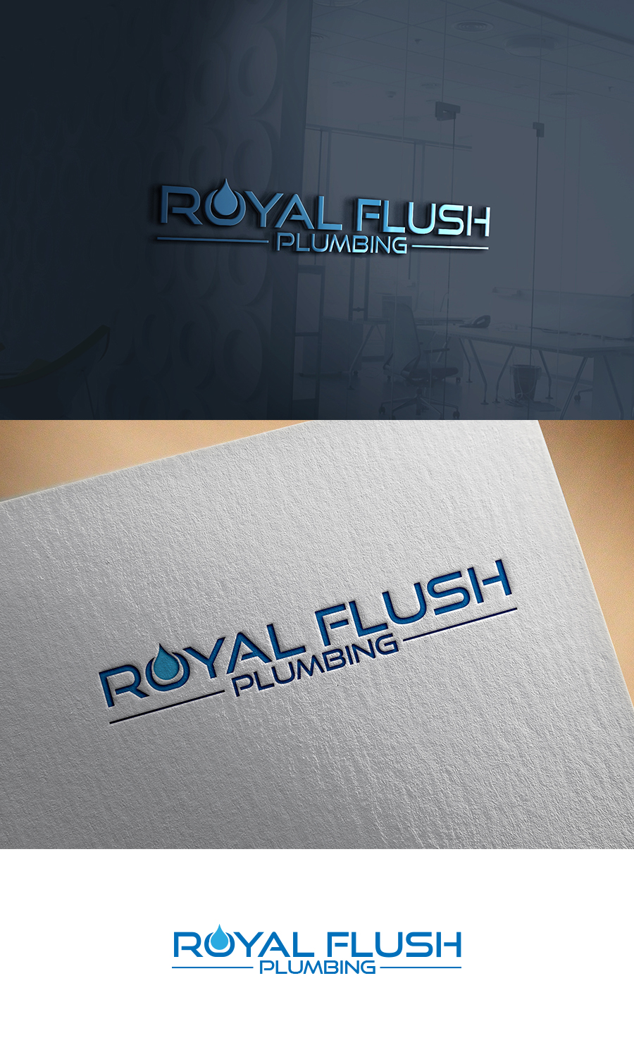 Logo Design by supercreative for Royal Flush Plumbing | Design #15619380