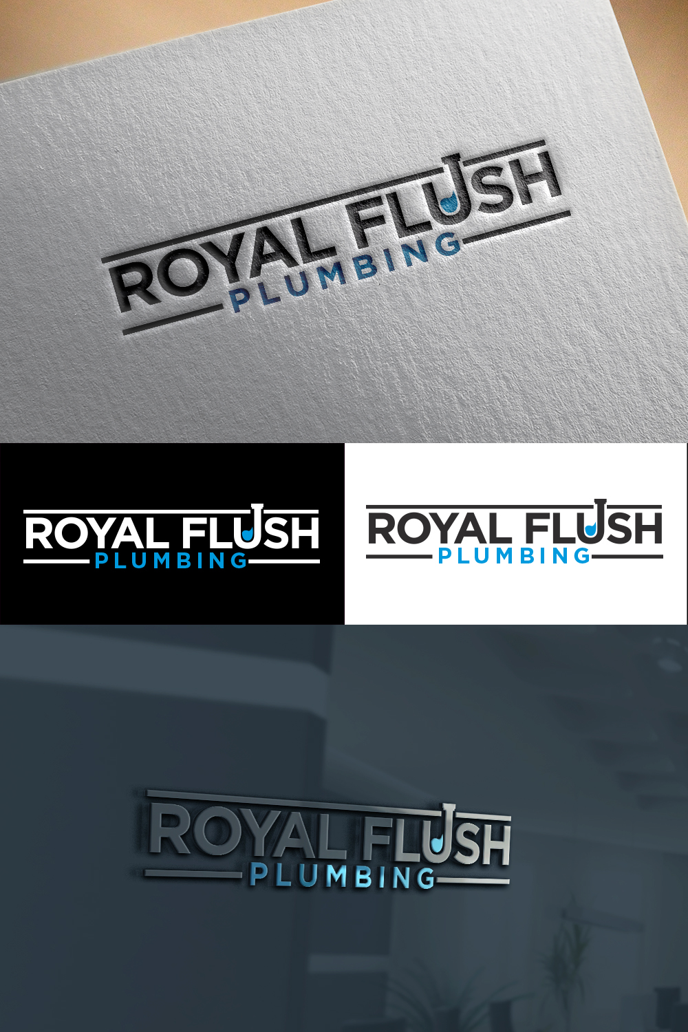Logo Design by shariqueyaseen2 for Royal Flush Plumbing | Design: #15629884