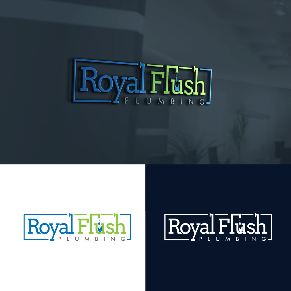 Logo Design by Amaira,s Creation for Royal Flush Plumbing | Design #15613755