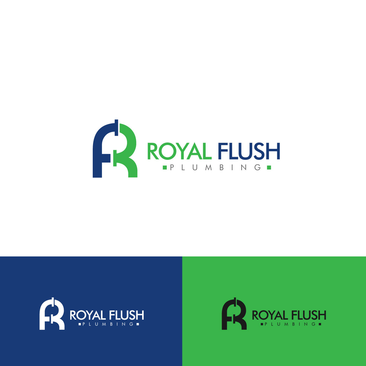 Logo Design by Amaira,s Creation for Royal Flush Plumbing | Design #15613774