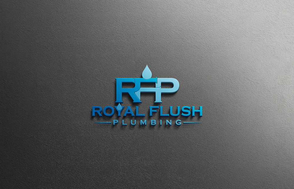 Logo Design by imsakiballhasan for Royal Flush Plumbing | Design #15634039