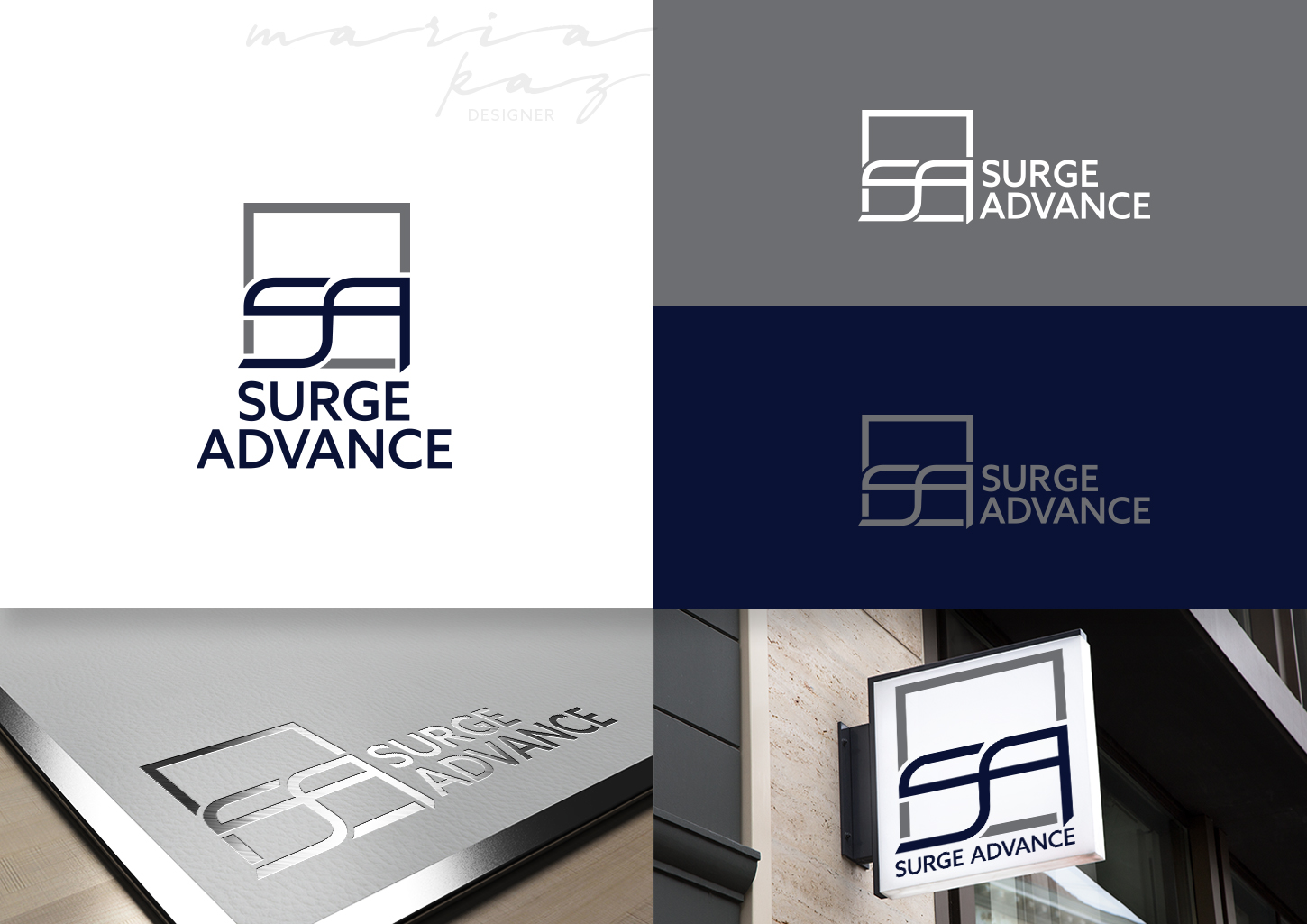 Logo Design by maria-kaz for Surge Advance | Design #15622189