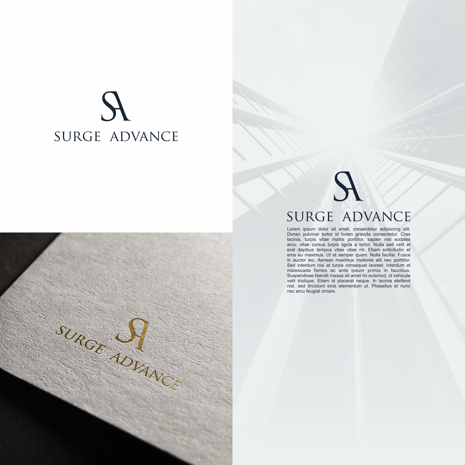 Logo Design by elvienjung for Surge Advance | Design #15617624