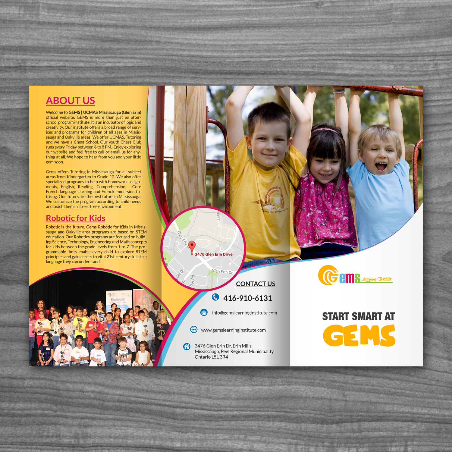 Diseño de Flyer por debdesign para Gems Learning Institute | Diseño #15628106