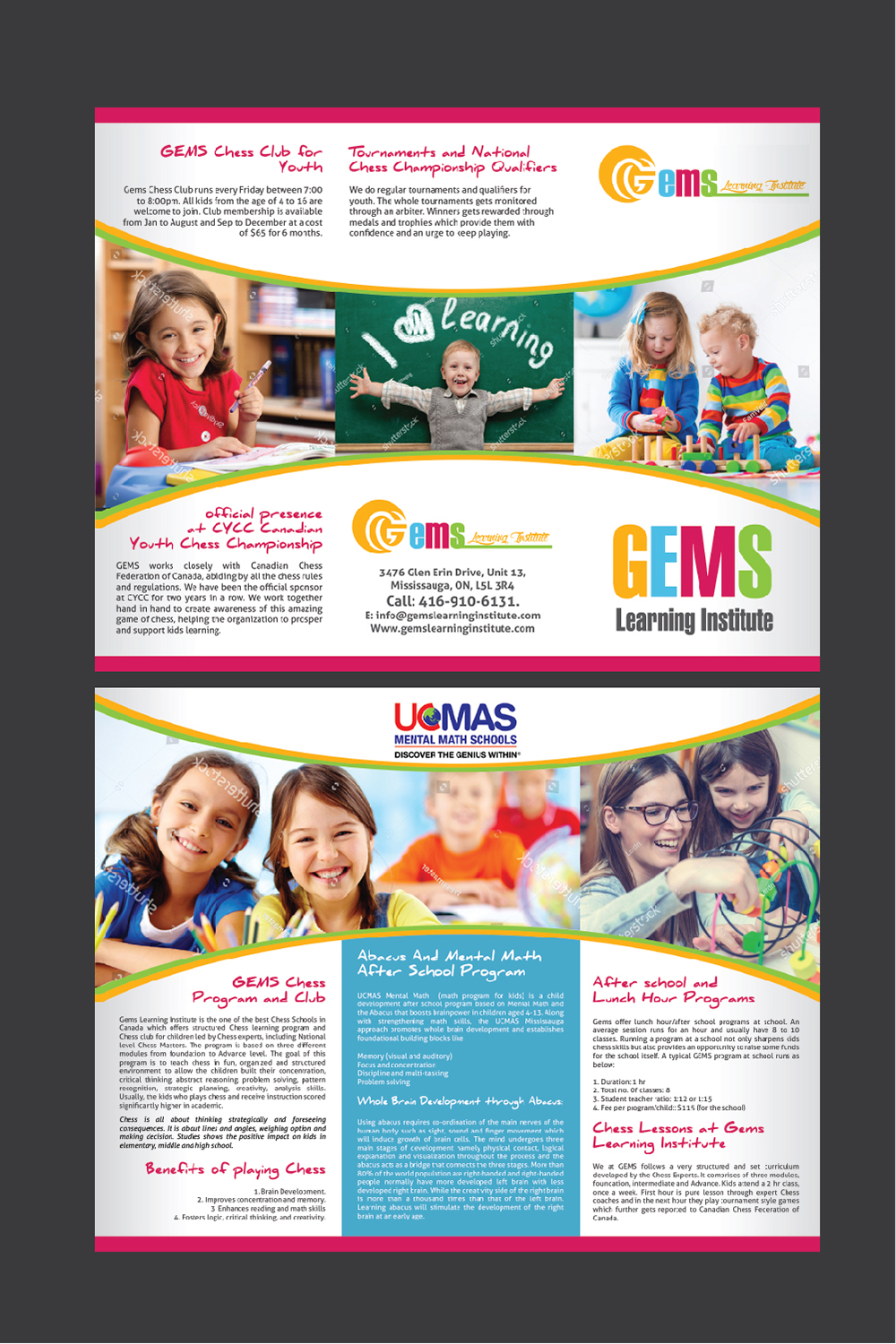Flyer Design by Deziners Zone for Gems Learning Institute | Design #15628342
