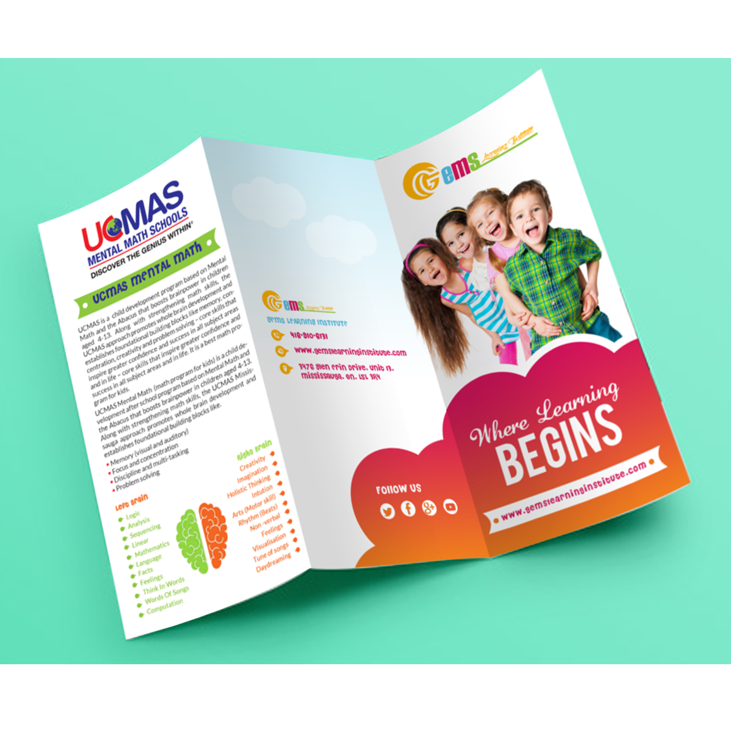 Flyer Design by creative.bugs for Gems Learning Institute | Design #15626049