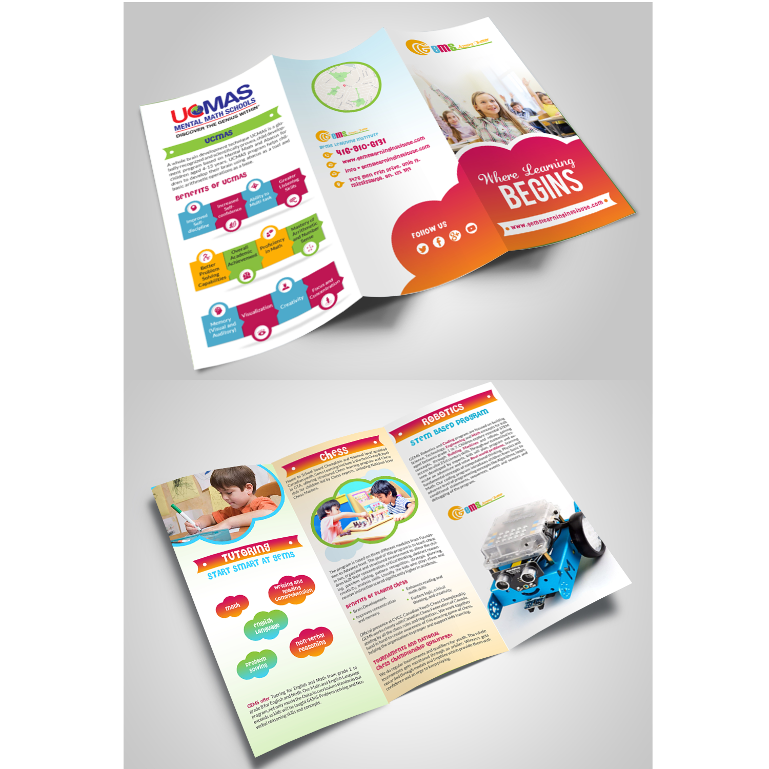 Diseño de Flyer por creative.bugs para Gems Learning Institute | Diseño: #15662496