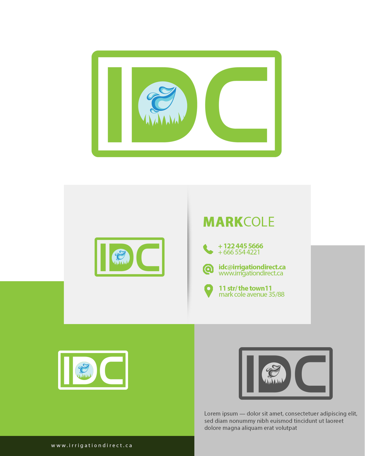 Logo Design by Faxri Huseynov for Irrigation Direct Canada | Design #17137772