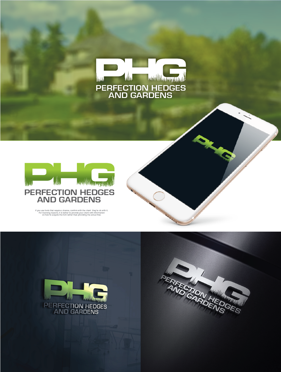 Logo Design by totaleffects for Perfection hedges and gardens  | Design #15747273