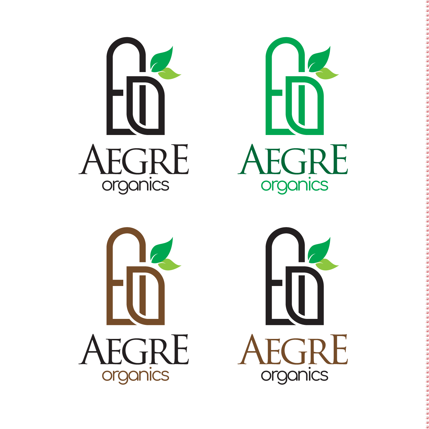 Logo Design by earlaranas 2 for Aegre Organics | Design #15669586