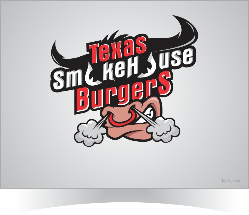 Logo Design by r-toha for Texas Smoke House Burgers | Design #15692963