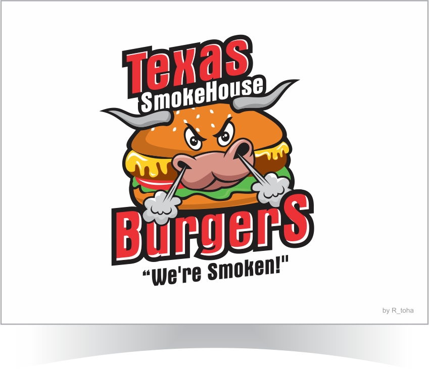 Logo Design by r-toha for Texas Smoke House Burgers | Design #15692972