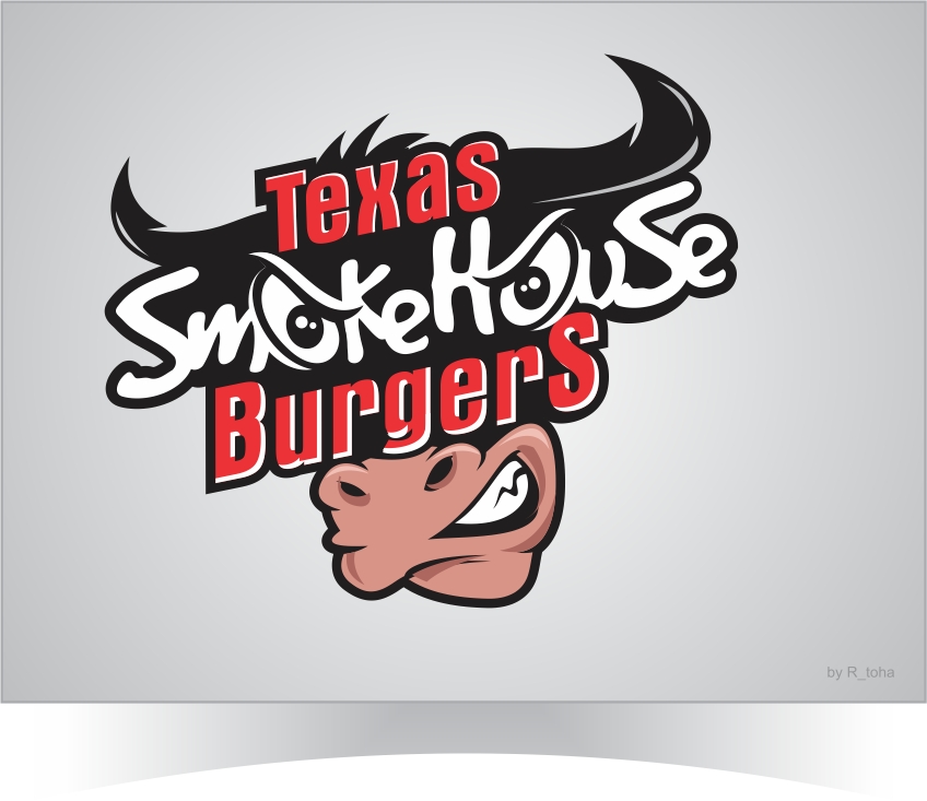 Logo Design by r-toha for Texas Smoke House Burgers | Design #15759159