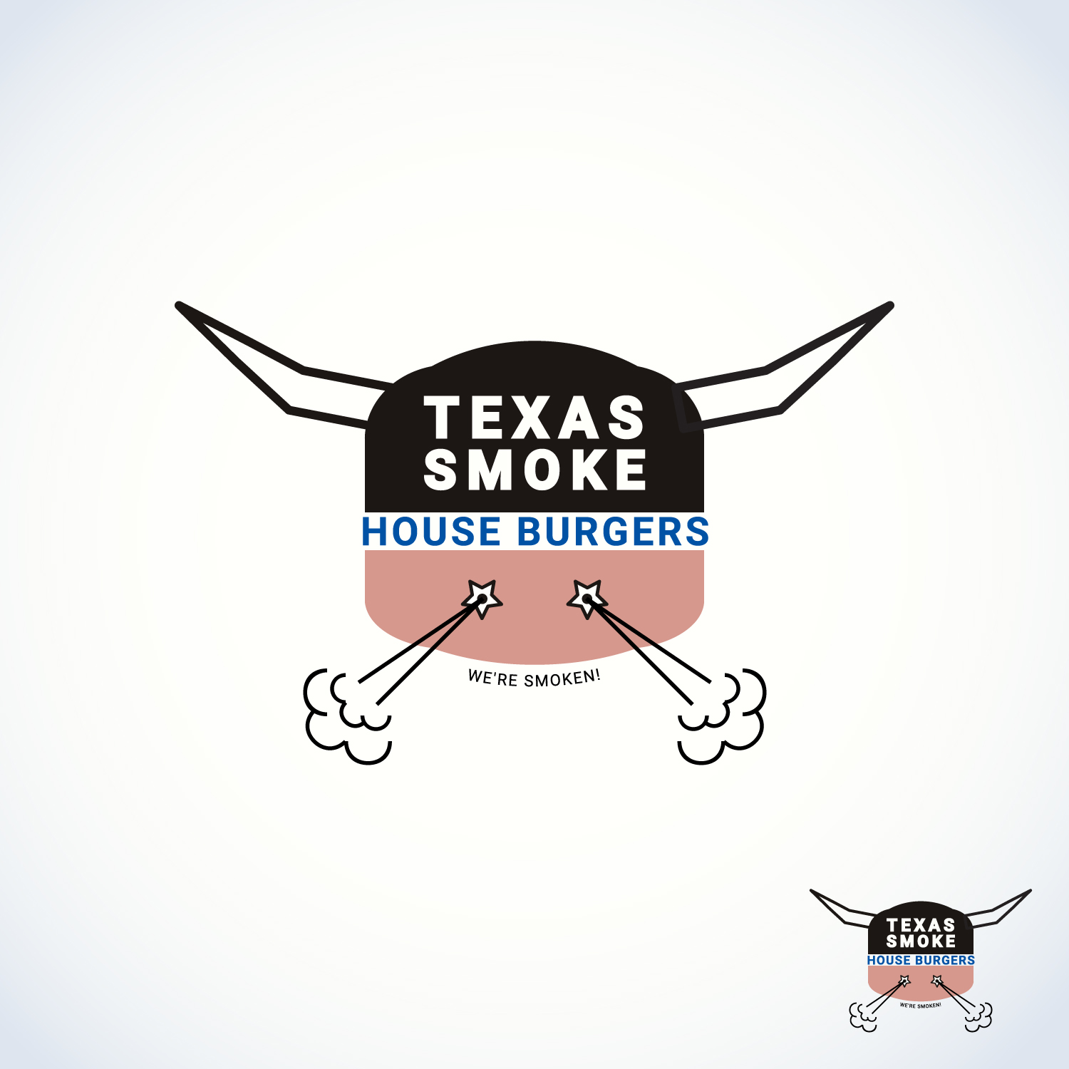 Logo Design by Creativefan for Texas Smoke House Burgers | Design #15749376
