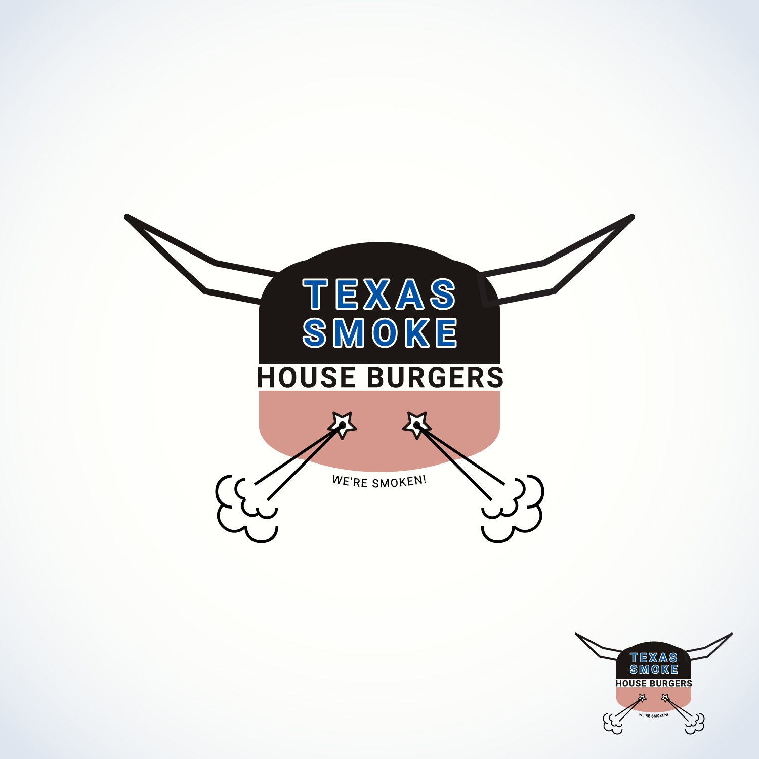 Logo Design by Creativefan for Texas Smoke House Burgers | Design #15749377
