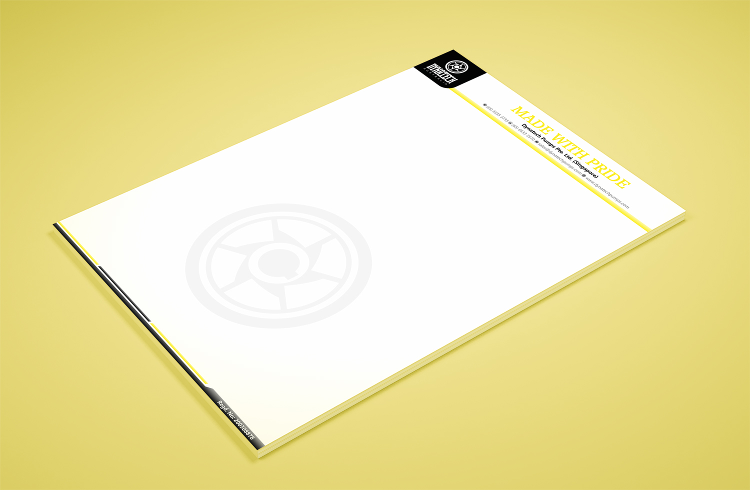 Stationery Design by Petter Goms for Dynatech Pumps | Design #15641130