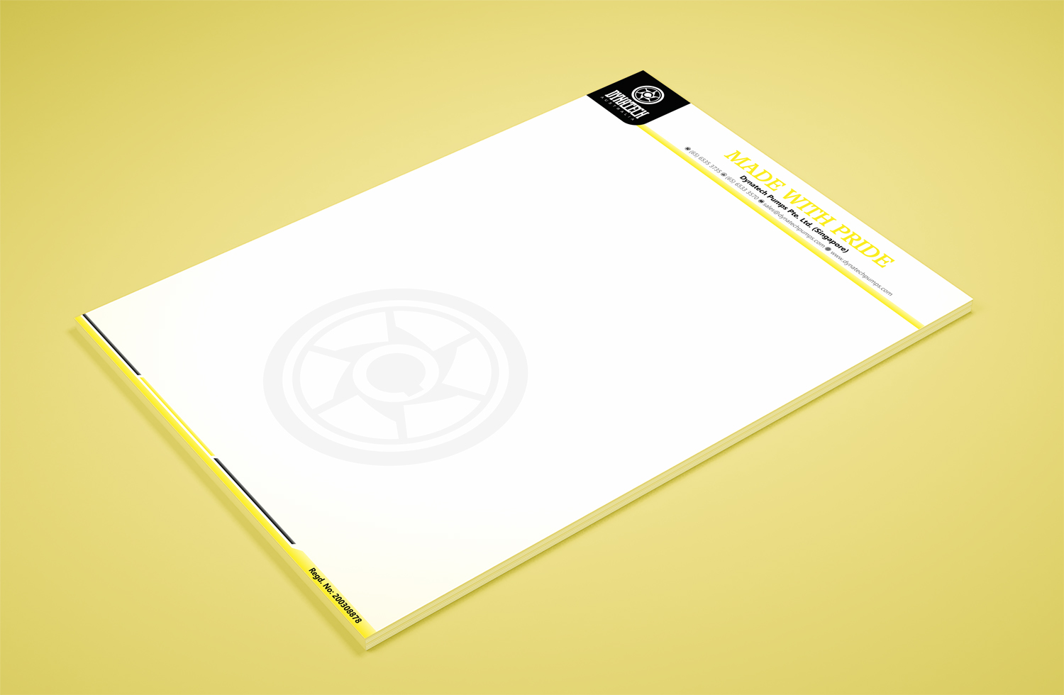 Stationery Design by Petter Goms for Dynatech Pumps | Design #15641179