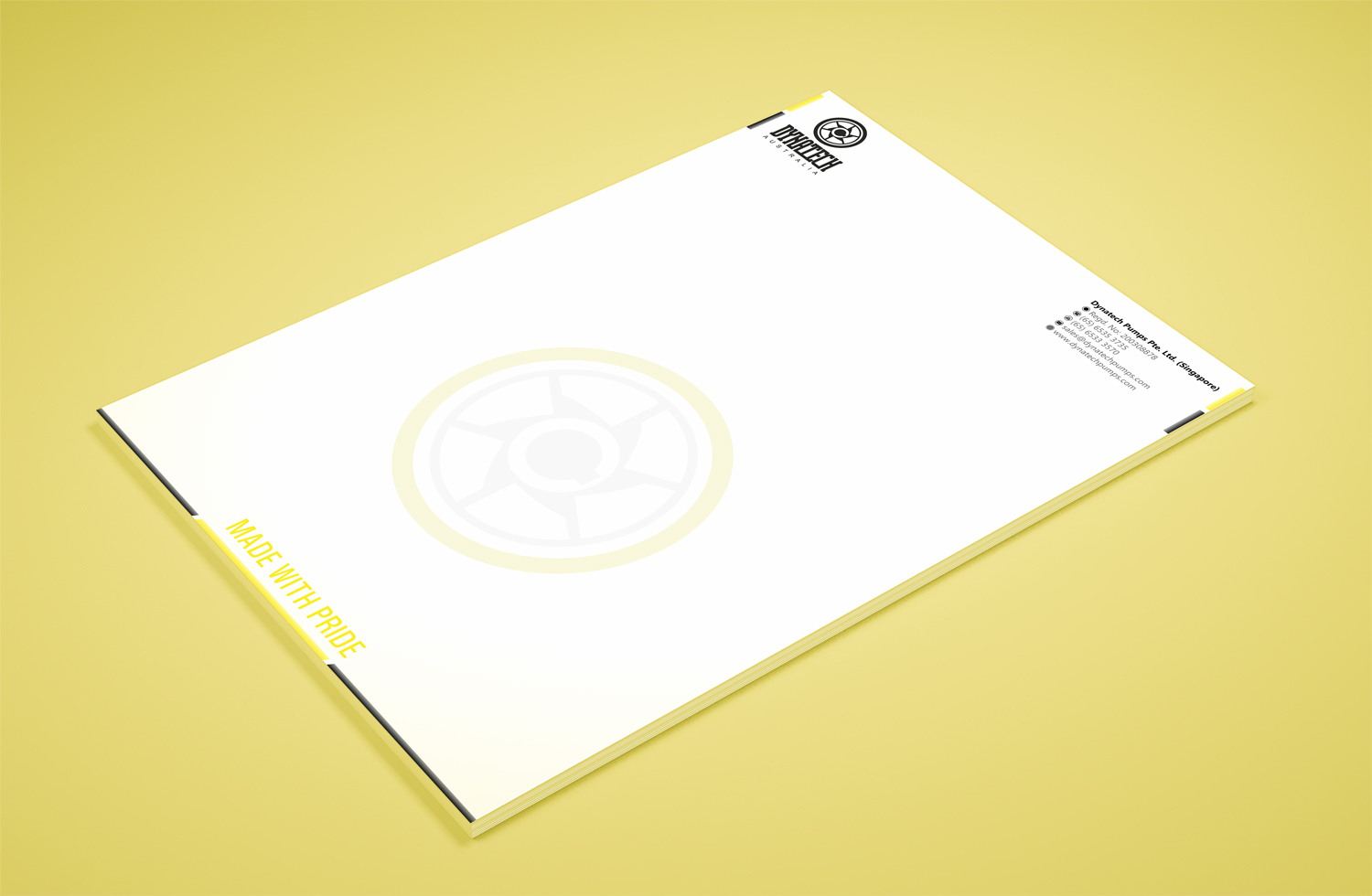 Diseño de Papelería por Petter Goms para Dynatech Pumps | Diseño #15642215