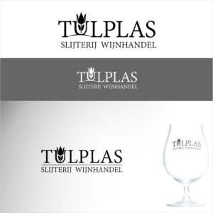 Tulpglas      slijterij wijnhandel | Logo Design by kolevvp