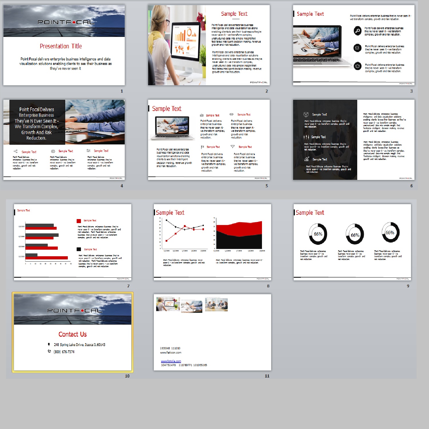 PowerPoint Design by 6vijaya for Point Focal | Design #15721517