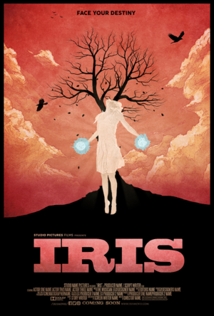 Movie poster for a movie called Iris | Poster Design by B L X C K_R X I N B O W