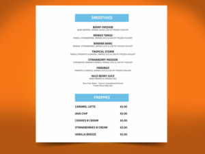 Menu Design by Priyo Subarkah