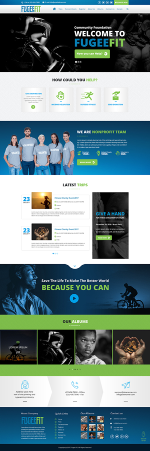 Fugee Fit - A non profit for healthy lifestyle and fitness within refugee camps | Web-Design von SAI DESIGNS