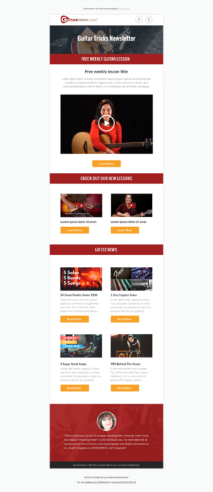 Email Marketing Design by Laurra